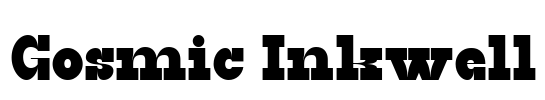 Gosmic Inkwell Font Image