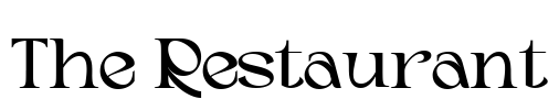 The Restaurant Font Image