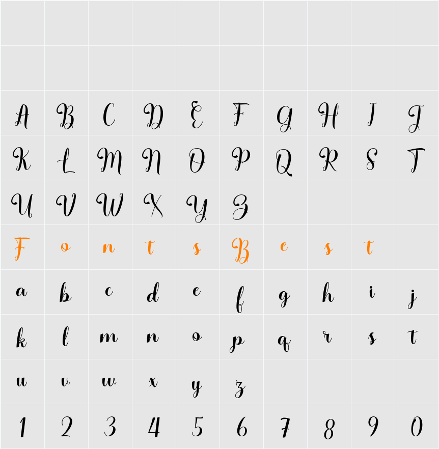 Hello Balgetia Character Map