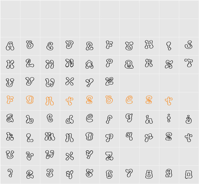 Regoofy DEMO Character Map