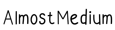AlmostMedium Font Image