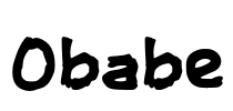 Obabe Font Image