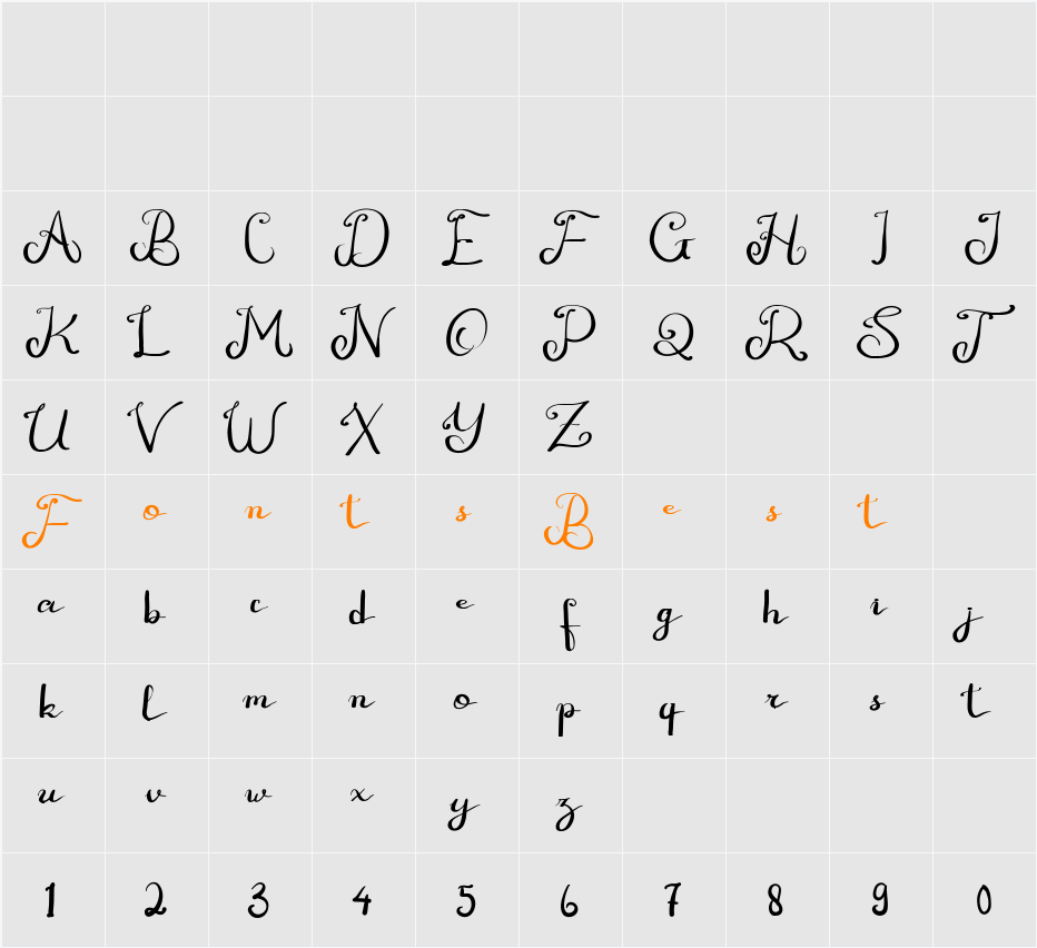 GUNE ELTASIO Character Map