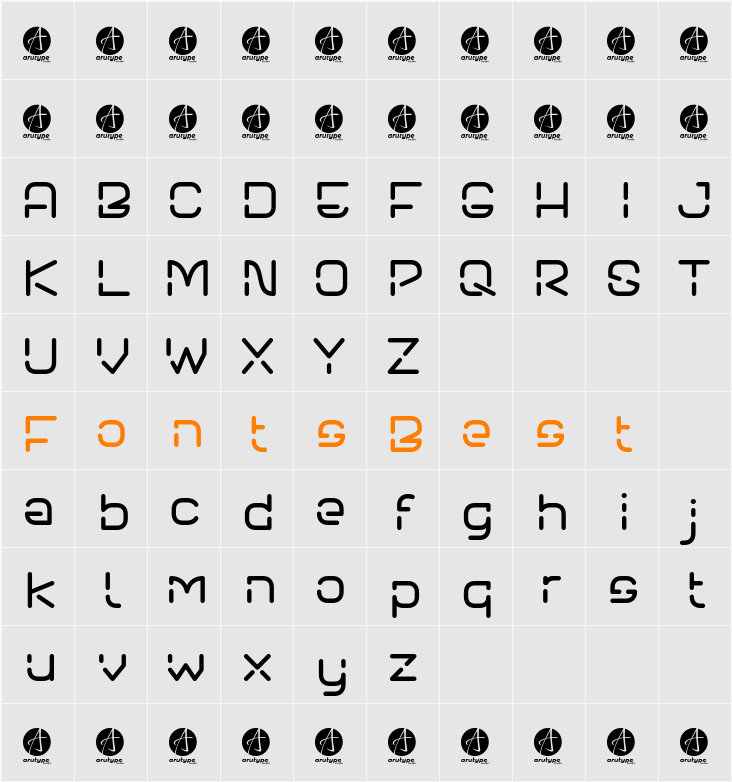 Neon Future 2.0 Demo Character Map
