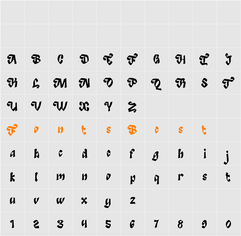 Joyatte DEMO Character Map