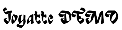 Joyatte DEMO Font Image