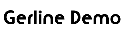 Gerline Demo Font Image