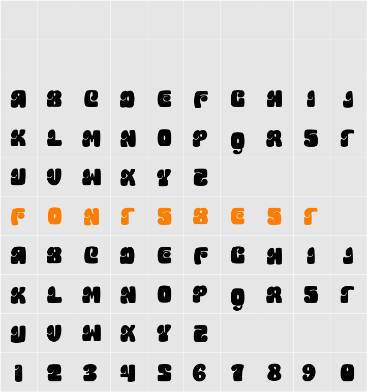 Monpire Character Map