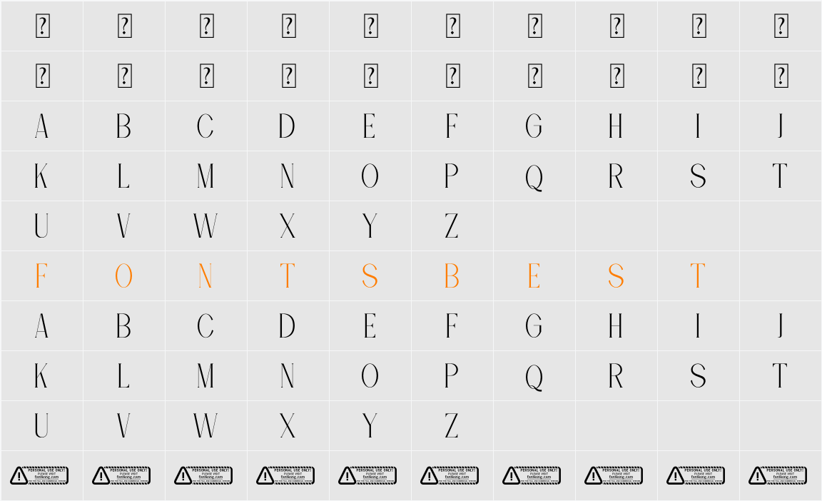 Queen PERSONAL USE ONLY! Character Map