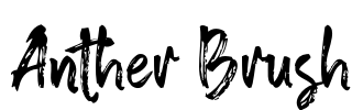 Anther Brush Font Image