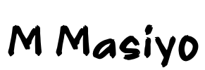 M Masiyo Font Image
