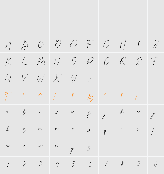 Sigmathin Character Map