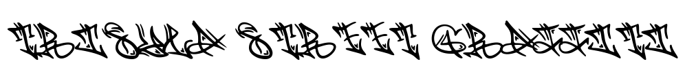 Trisula Street Graffiti Font Image