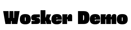 Wosker Demo Font Image