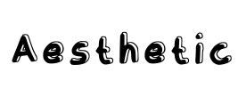 Aesthetic Font Image