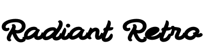 Radiant Retro Font Image