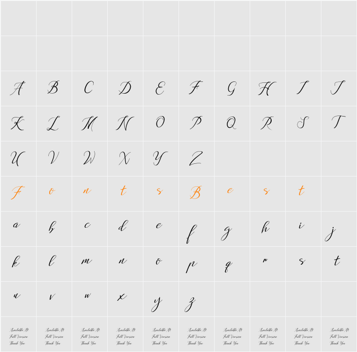 Anchou Character Map