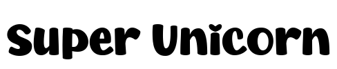 Super Unicorn Font Image