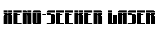 Xeno-Seeker Laser Font Image