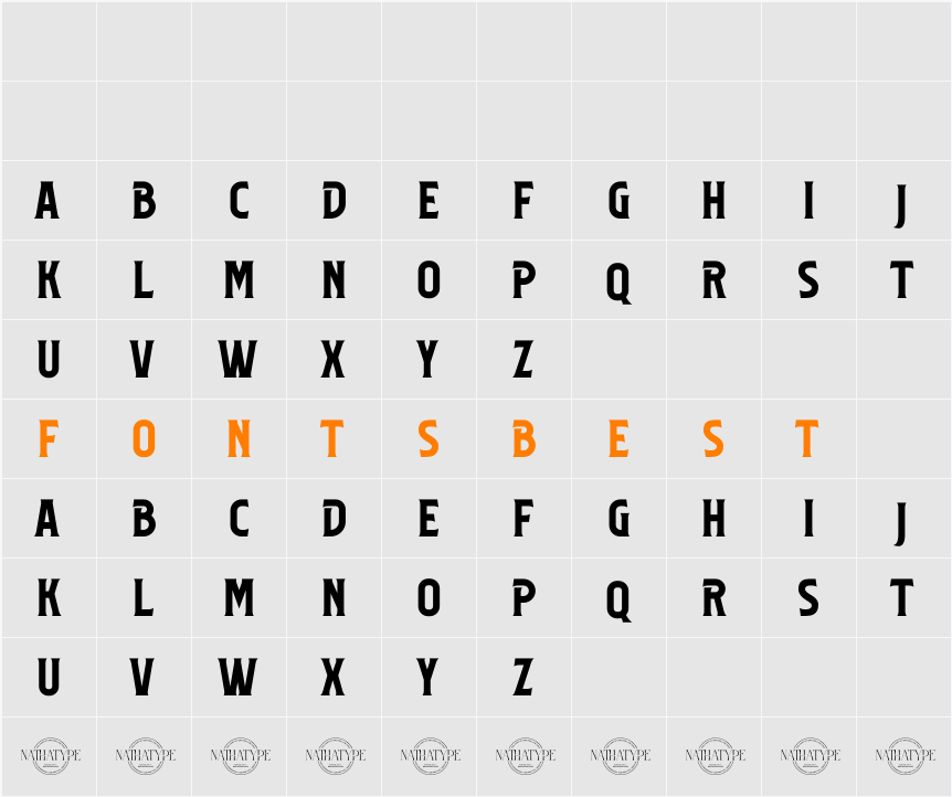 Blinkford Personal Use Character Map