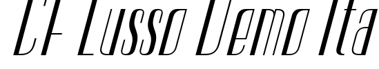 CF Lusso Demo Ita Font Image