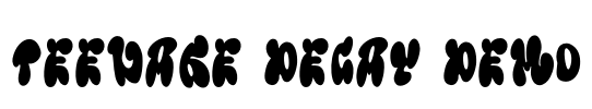 Teenage Decay Demo Font Image