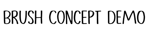 Brush Concept DEMO Font Image