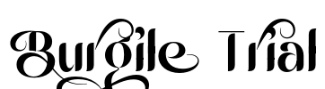 Burgile Trial Font Image