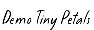 Demo Tiny Petals Font Image