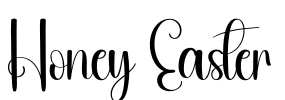Honey Easter Font Image
