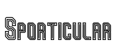 Sporticular Font Image