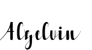 Alzelvin Font Image