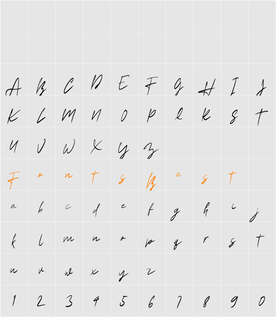 Amantory Character Map
