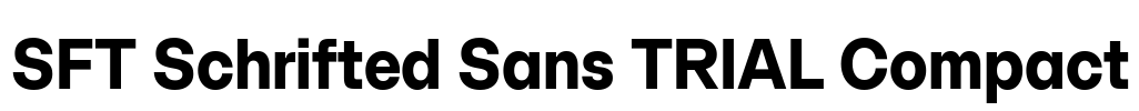 SFT Schrifted Sans TRIAL Compact Font Image