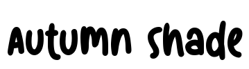 Autumn Shade Font Image