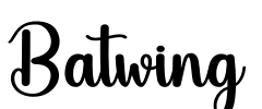 Batwing Font Image