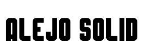 Alejo Solid Font Image