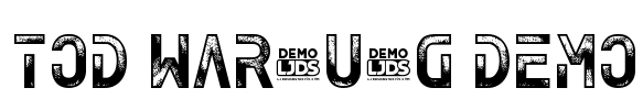 Tod Warnung DEMO Font Image