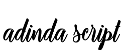 adinda script Font Image