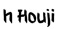 h Houji Font Image