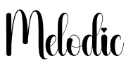 Melodic Font Image