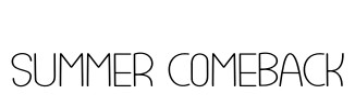 Summer Comeback Font Image