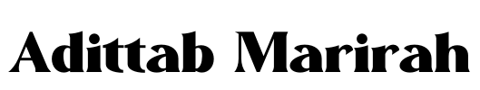 Adittab Marirah Font Image