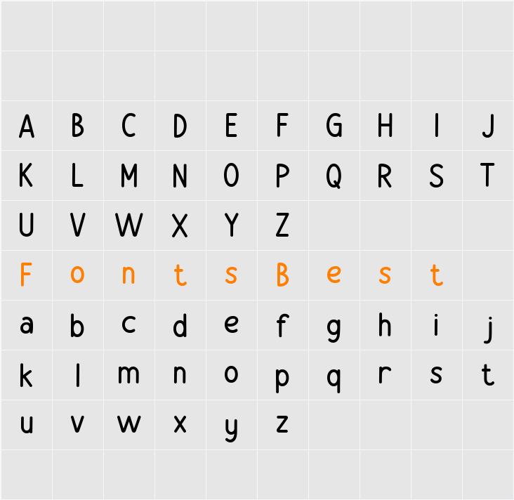 Hello Fontane Character Map
