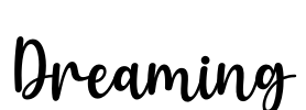 Dreaming Font Image