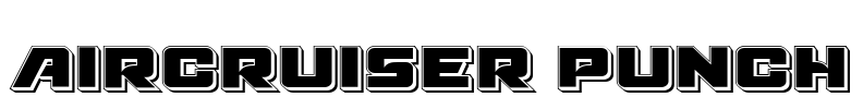 Aircruiser Punch Font Image