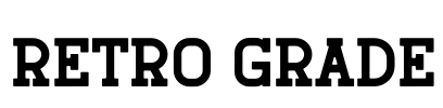 Retro Grade Font Image
