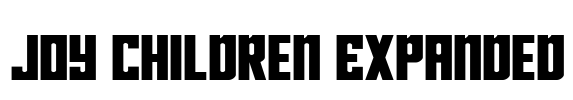 Joy Children Expanded Font Image