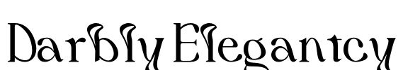 Darbly Elegantcy Font Image