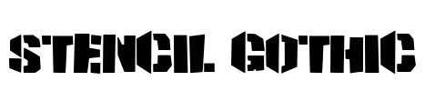 Stencil Gothic Font Image